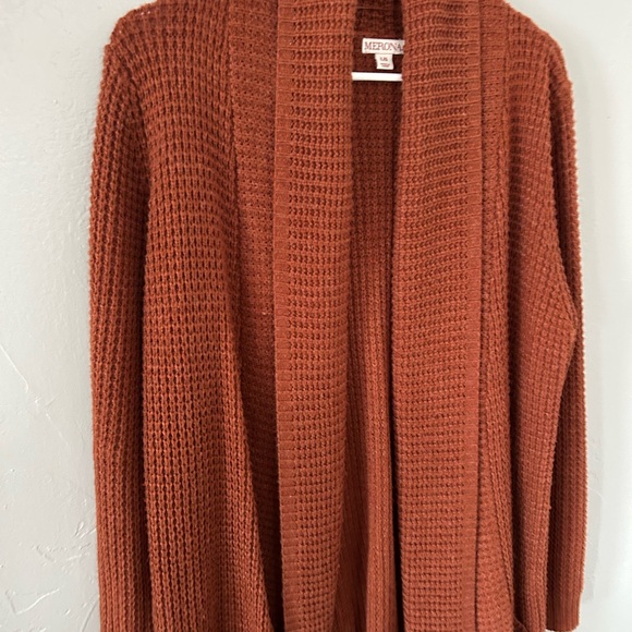 Merona Rust Open-Front Cardigan - Picture 3 of 5